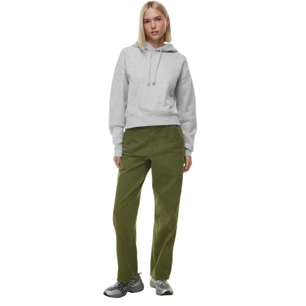 ARITZIA Tna Greenwich Pant High-waisted carpenter twill pants Green Size 4